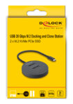 DELOCK docking station για M.2 NVMe PCIe SSD 64364