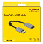 DELOCK αντάπτορας DisplayPort 1.4 σε HDMI 66436