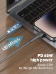 LDNIO καλώδιο USB-C σε USB-C LC672C