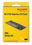 DELOCK Κάρτα Επέκτασης PCIe x16 σε NVMe M.2 Key M
