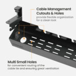 BRATECK cable management γραφείου CC11-22-1