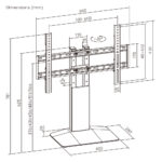 BRATECK επιτραπέζια βάση τηλεόρασης LDT03-29LD