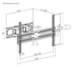 POWERTECH επιτοίχια βάση τηλεόρασης PT-1389