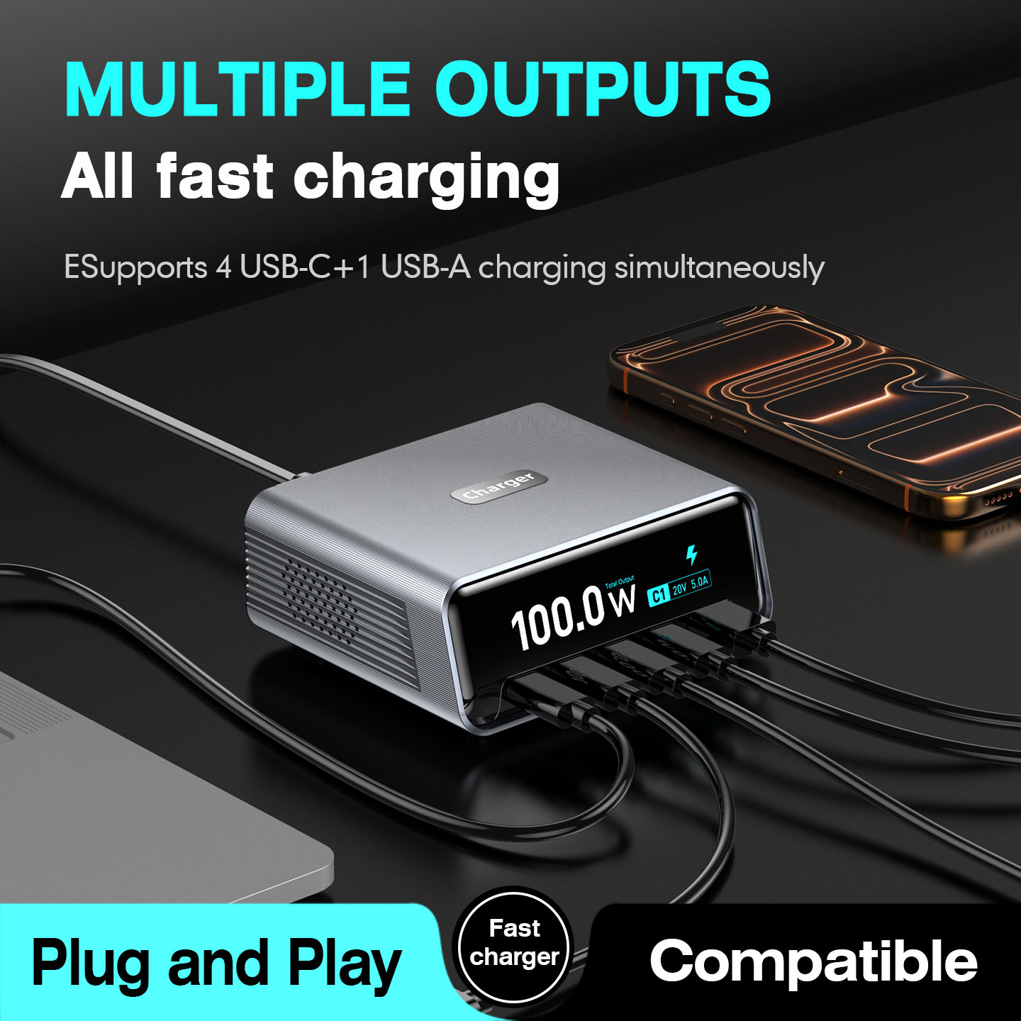 USB & 4x USB-C USB & 4x USB-C