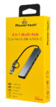 POWERTECH USB hub PTR-0205 με card reader
