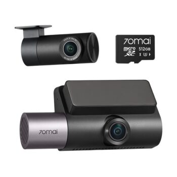 70mai Dash Cam 4K T800 & HD Rear Cam. & 512GB SD 3-Channel w/ Dual 4K, IMX678, HDR Night Vision, AI