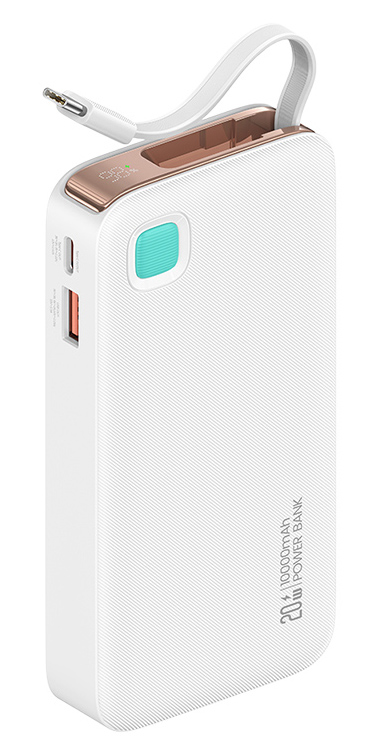 USAMS power bank CD224 με καλώδιο USB-C USAMS power bank CD224 με καλώδιο USB-C