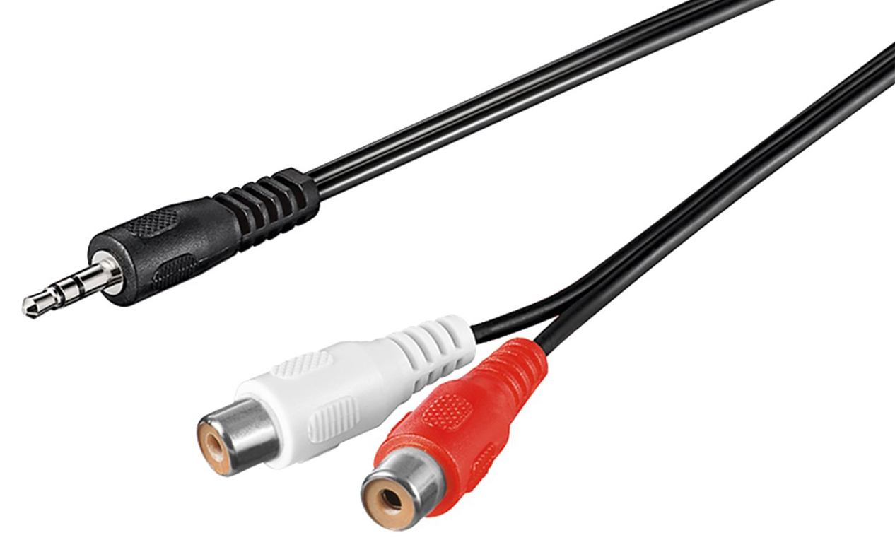 GOOBAY καλώδιο 3.5mm αρσενικό σε 2x θηλυκό RCA 50116 GOOBAY καλώδιο 3.5mm αρσενικό σε 2x θηλυκό RCA 50116