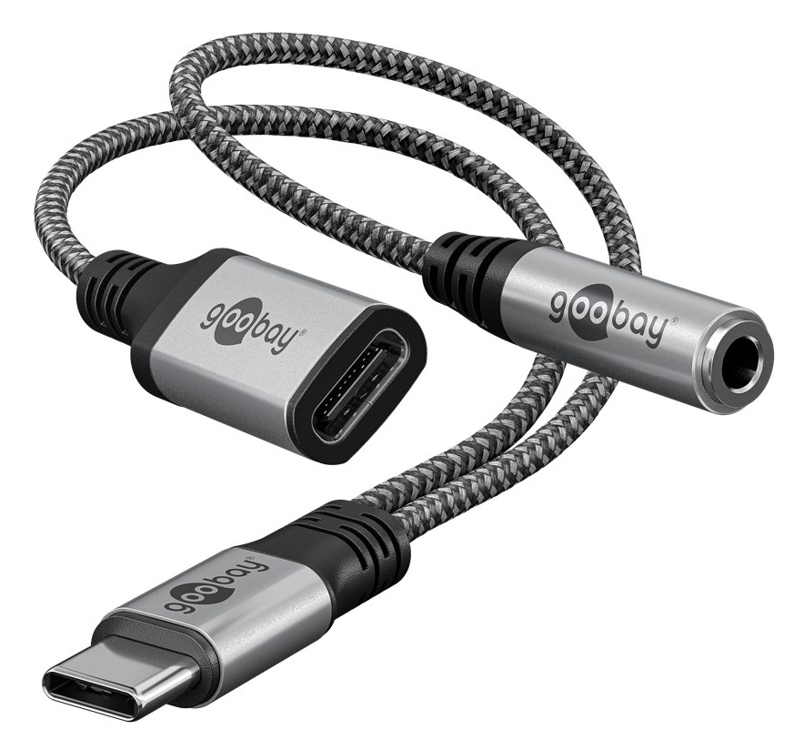 GOOBAY αντάπτορας USB-C σε 3.5mm & USB-C 74524 GOOBAY αντάπτορας USB-C σε 3.5mm & USB-C 74524