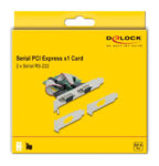 DELOCK κάρτα επέκτασης PCIe σε 2x RS-232 90007