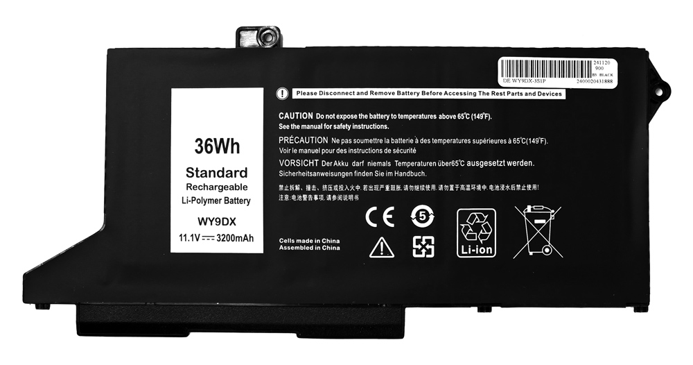 POWERTECH συμβατή μπαταρία WY9DX για DELL Latitude 5420/5520 POWERTECH συμβατή μπαταρία WY9DX για DELL Latitude 5420/5520