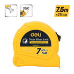 DELI μετροταινία DL270725L με κλείδωμα & clip ζώνης