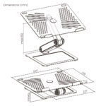BRATECK μεταλλική βάση για laptop LPS09-02