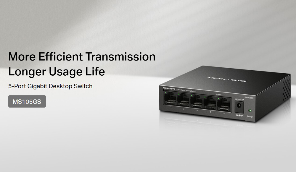 5x Gigabit θύρες 5x Gigabit θύρες