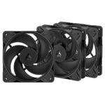 ARCTIC P12 Pro REVERSE - 3 Pack - 120mm Case Fan - fluid dynamic - 3000 RPM - PWM