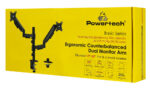 POWERTECH βάση γραφείου για 2x οθόνες PT-1628