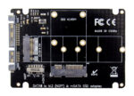 POWERTECH κάρτα μετατροπής 2.5" SATA σε M.2 B & mSATA SSD ST525