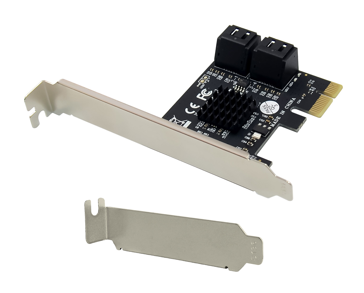 POWERTECH κάρτα επέκτασης PCIe σε 4x SATA III ST561 POWERTECH κάρτα επέκτασης PCIe σε 4x SATA III ST561