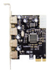 POWERTECH κάρτα επέκτασης PCIe σε 4x USB 2.0 ST622