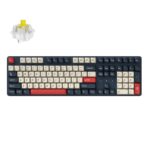 Keychron J5 (KJ5-H4Z) QMK Wireless Mechanical Keyboard Banana Switch Hot-Swap RGB 100% US Dark Blue