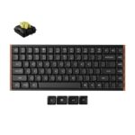 Keychron K3 Ultra (K3U-H4) QMK 8K Wireless Mechanical Keyboard Banana Switch Low Prof. Wood Fr. 75%