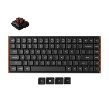 Keychron K3 Ultra (K3U-H3) ZMK 8K Wireless Mechanical Keyboard Brown Switch Low Profile Wood Fr. 75%