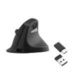 Keychron M5 (M5-A29) Wireless Ergonomic Vertical Mouse 1K Polling Rate Black