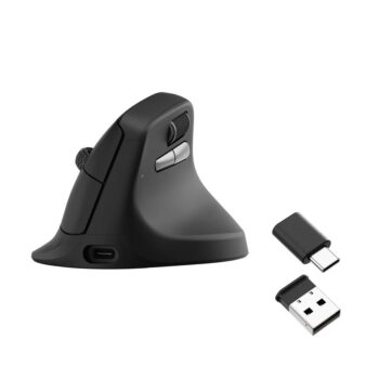 Keychron M5 (M5-A29) Wireless Ergonomic Vertical Mouse 1K Polling Rate Black