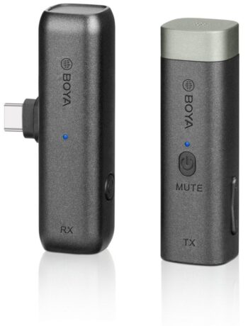 BOYA BY-WM3U wireless mic 2.4Ghz Wireless mic System, for UsB type-C, 3.5mmTRS. TRRS