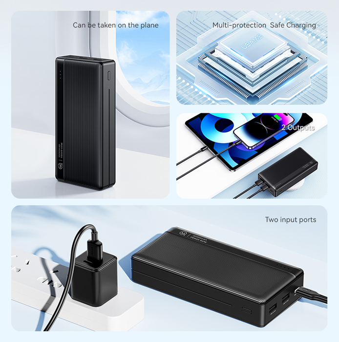2x USB θύρες εξόδου 2x USB θύρες εξόδου