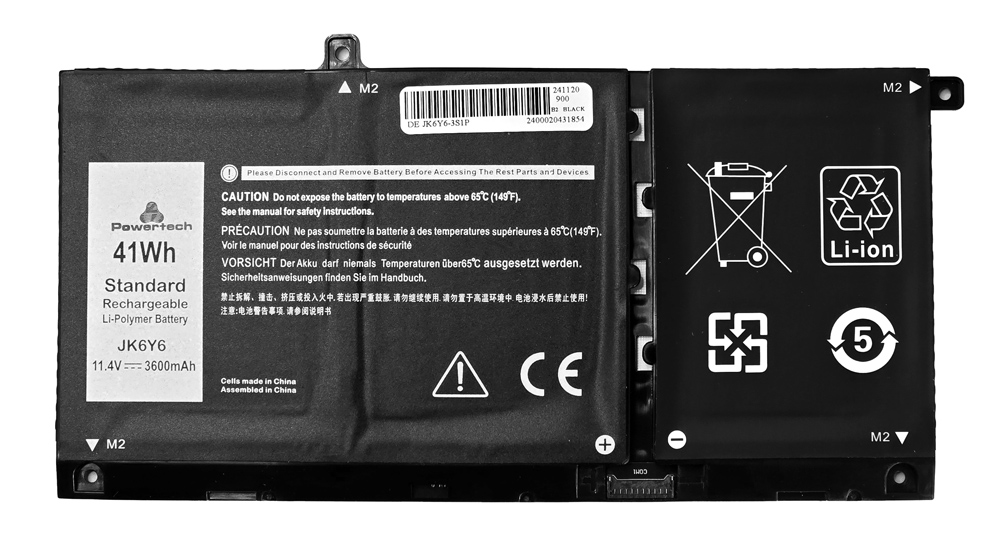 POWERTECH συμβατή μπαταρία JK6Y6 για DELL Inspiron 13 5300/14 5400/15 5500 POWERTECH συμβατή μπαταρία JK6Y6 για DELL Inspiron 13 5300/14 5400/15 5500