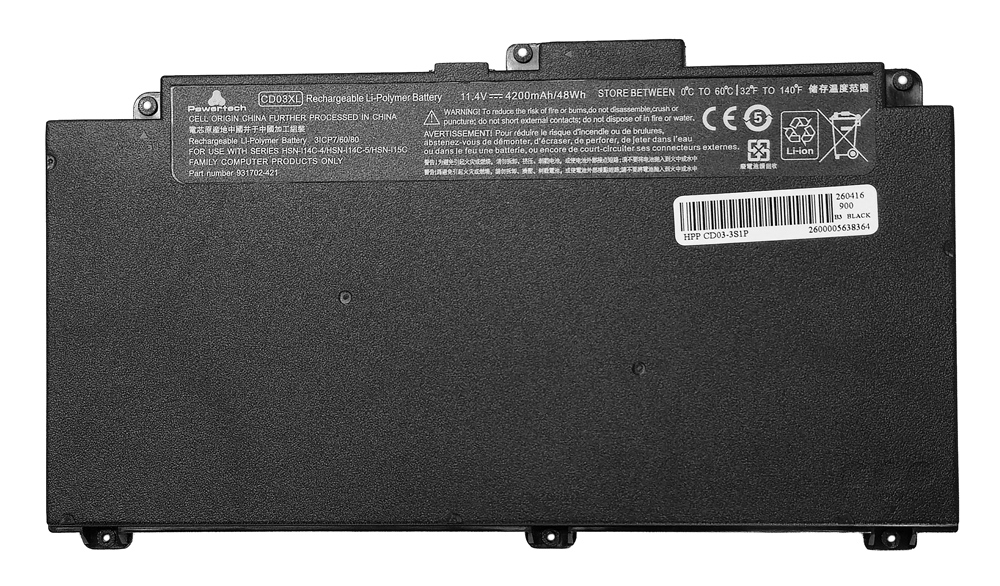 POWERTECH συμβατή μπαταρία CD03-3S1P για HP ProBook 640/645/650 G4 POWERTECH συμβατή μπαταρία CD03-3S1P για HP ProBook 640/645/650 G4