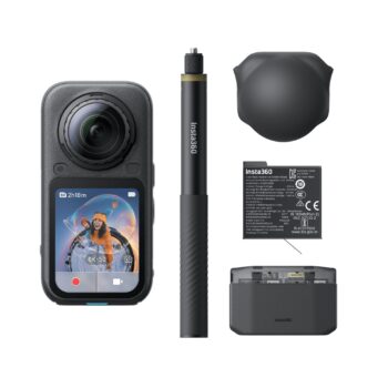 Insta360 X6 Essentials Bundle - 8K, 1" Sensors, Triple AI Chip, OLED Display, 360 Action Camera