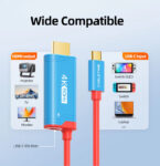 CABLETIME καλώδιο USB-C σε HDMI CT-CMHD4P