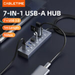 CABLETIME USB hub CT-HUBU7-AG