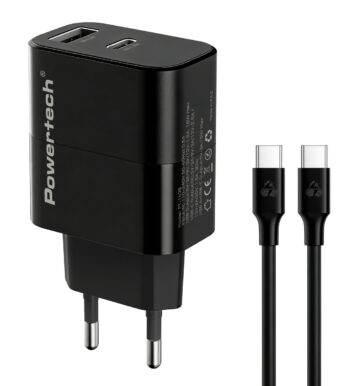 POWERTECH φορτιστής τοίχου PT-1638 με καλώδιο