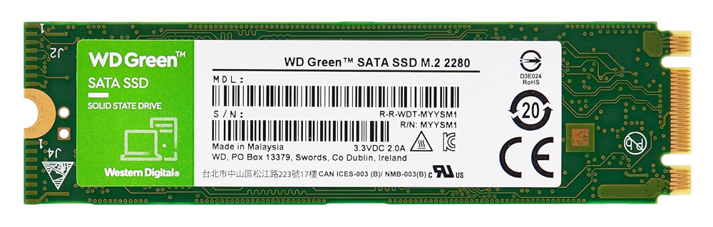 WD M.2 SATA III SSD Green WDS240G3G0B WD M.2 SATA III SSD Green WDS240G3G0B