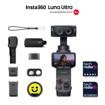 Insta360 Luna Ultra Creator Bundle Black - 1-Inch 8K Leica Sensor, Dual Lens, Triple AI Chip, OLED