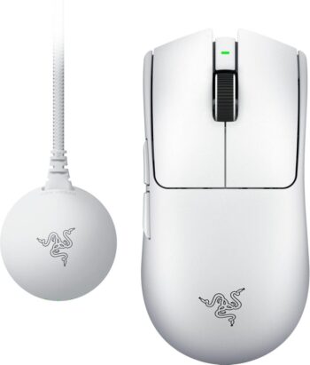 Razer VIPER V4 PRO White – Wireless Gaming Mouse – 50g – 8K Polling Rate – 50K DPI – 180h Battery