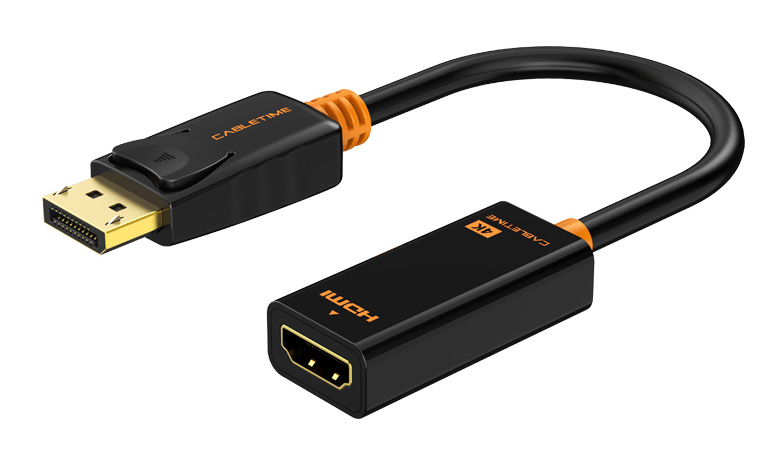 CABLETIME αντάπτορας DisplayPort σε HDMI CT-AV586-01G4K CABLETIME αντάπτορας DisplayPort σε HDMI CT-AV586-01G4K