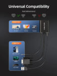 CABLETIME αντάπτορας VGA σε HDMI CT-AV582-VGAH με 3.5mm & micro USB