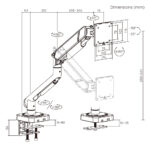 BRATECK βάση γραφείου οθόνης LDT111-C012
