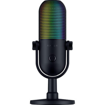 RAZER Seiren V3 Chroma 32 Bit Black - USB RGB Mic - AI Audio Processing - Noise Isolation - Mute