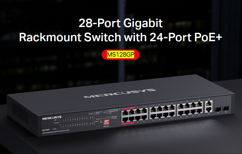 28x Gigabit θύρες 28x Gigabit θύρες