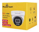 POWERTECH υβριδική κάμερα CCTV PT-1584 με μικρόφωνο & Full Color λειτουργία