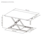 POWERTECH επιτραπέζιος σταθμός εργασίας PT-1663 με ρυθμιζόμενο ύψος