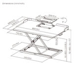 POWERTECH επιτραπέζιος σταθμός εργασίας PT-1664