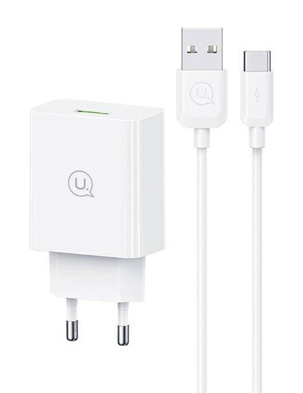 USAMS φορτιστής τοίχου SCXLTZ02 με καλώδιο USB-C USAMS φορτιστής τοίχου SCXLTZ02 με καλώδιο USB-C