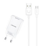 USAMS φορτιστής τοίχου T21OCMC01 με καλώδιο Micro USB