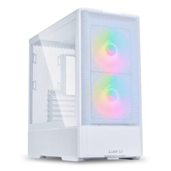 Lian Li LANCOOL 207 White - ATX PC Case (4 FANS) 2 x front 140 ARGB PWM & 2  bottom 120 PWM reverse